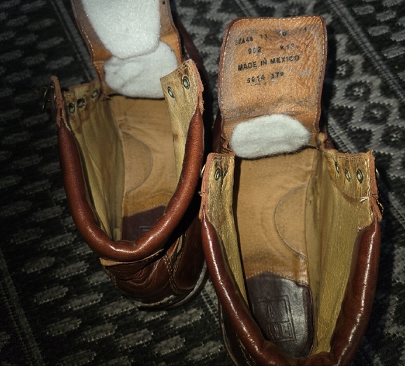 Frye Brown Leather Mens Boots - Picture 11 of 14